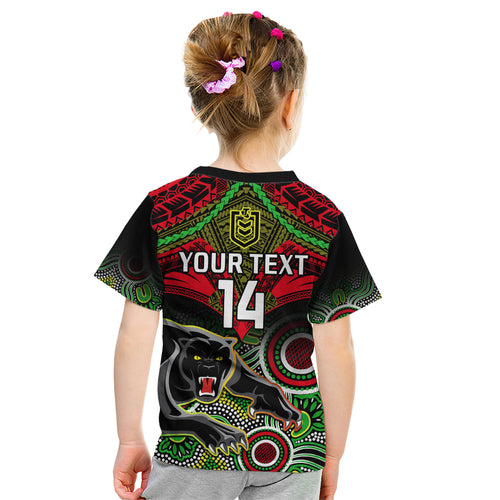 personalised-panthers-rugby-kid-t-shirt-penrith-1966-aboriginal-mix-polynesian-pattern