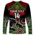 personalised-panthers-rugby-long-sleeve-shirt-penrith-1966-aboriginal-mix-polynesian-pattern