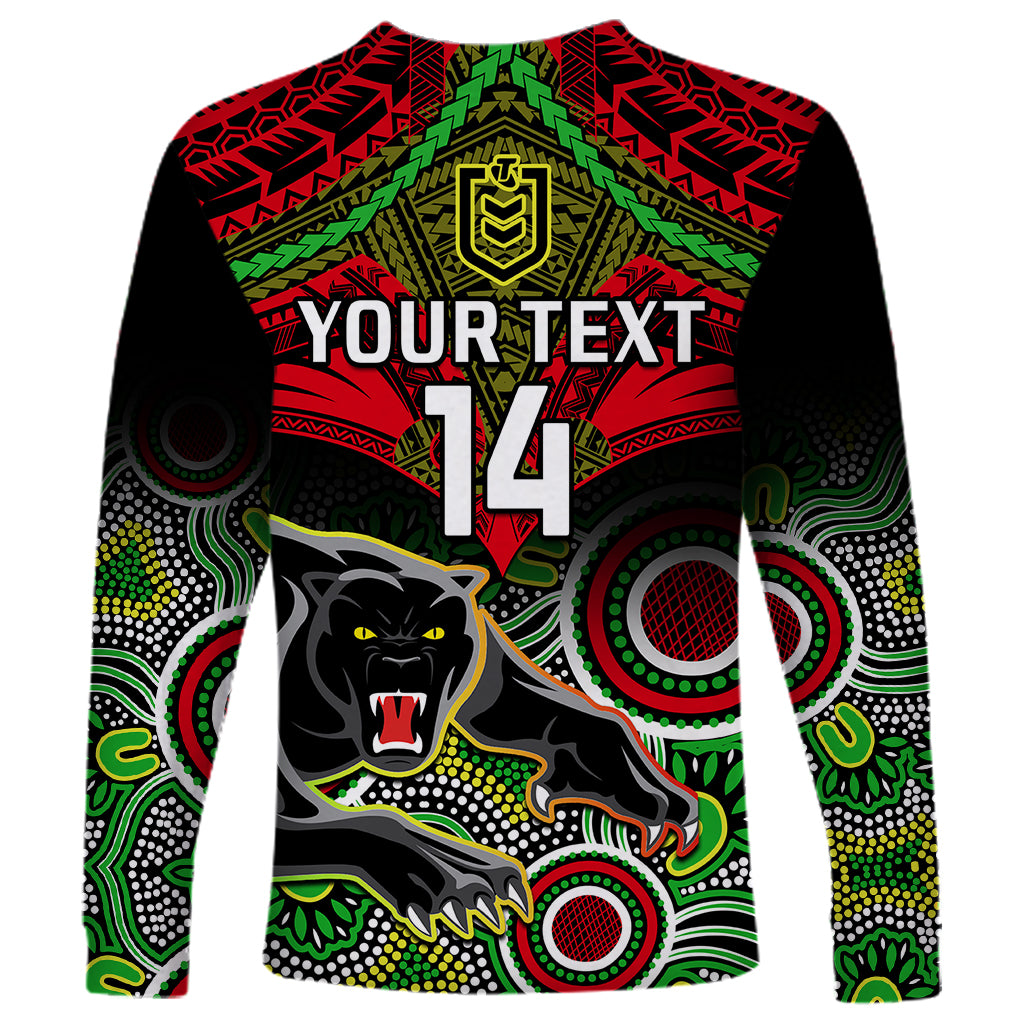 personalised-panthers-rugby-long-sleeve-shirt-penrith-1966-aboriginal-mix-polynesian-pattern