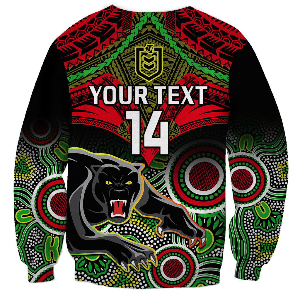 personalised-panthers-rugby-sweatshirt-penrith-1966-aboriginal-mix-polynesian-pattern