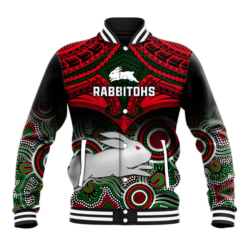 rabbitohs-rugby-baseball-jacket-souths-1908-aboriginal-mix-polynesian-pattern
