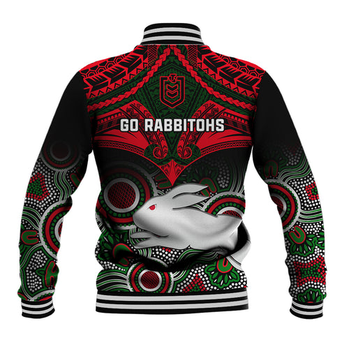 rabbitohs-rugby-baseball-jacket-souths-1908-aboriginal-mix-polynesian-pattern