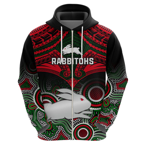 rabbitohs-rugby-hoodie-souths-1908-aboriginal-mix-polynesian-pattern
