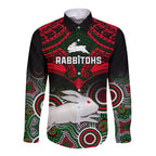 rabbitohs-rugby-long-sleeve-button-shirt-souths-1908-aboriginal-mix-polynesian-pattern