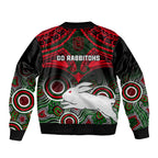 rabbitohs-rugby-sleeve-zip-bomber-jacket-souths-1908-aboriginal-mix-polynesian-pattern