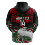 personalised-rabbitohs-rugby-hoodie-souths-1908-aboriginal-mix-polynesian-pattern