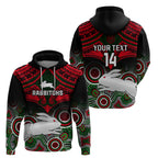 personalised-rabbitohs-rugby-hoodie-souths-1908-aboriginal-mix-polynesian-pattern