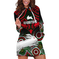 personalised-rabbitohs-rugby-hoodie-dress-souths-1908-aboriginal-mix-polynesian-pattern