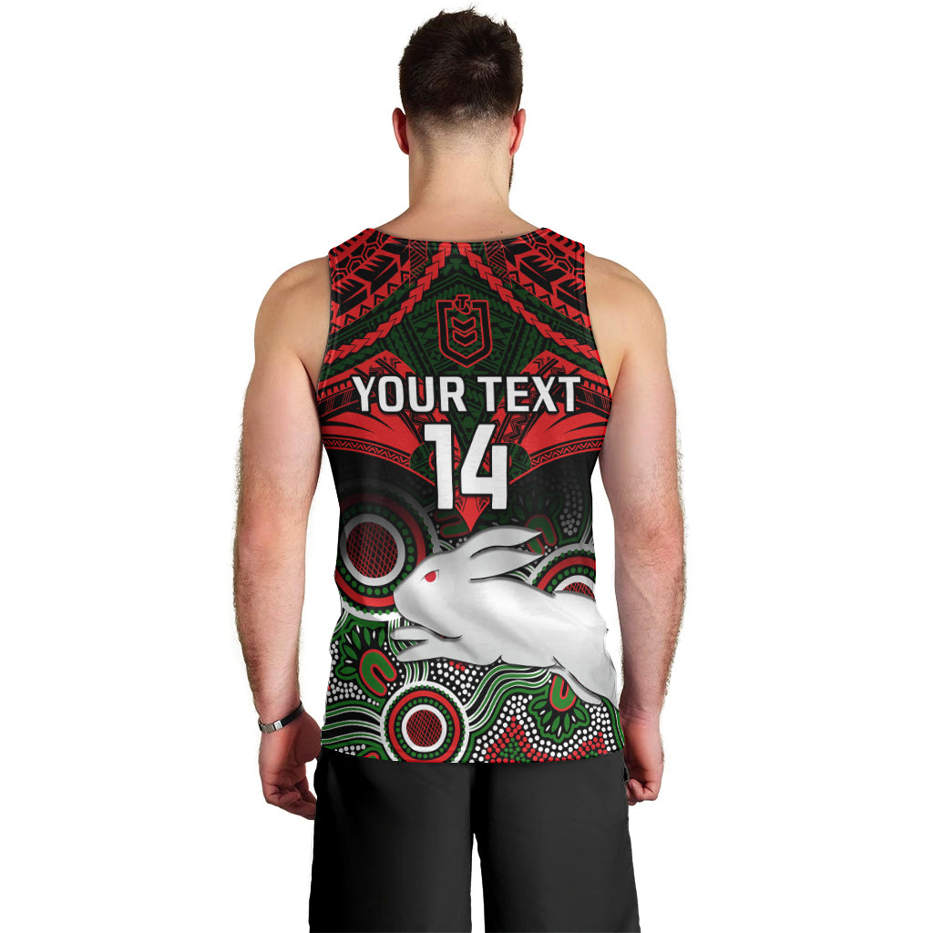personalised-rabbitohs-rugby-men-tank-top-souths-1908-aboriginal-mix-polynesian-pattern