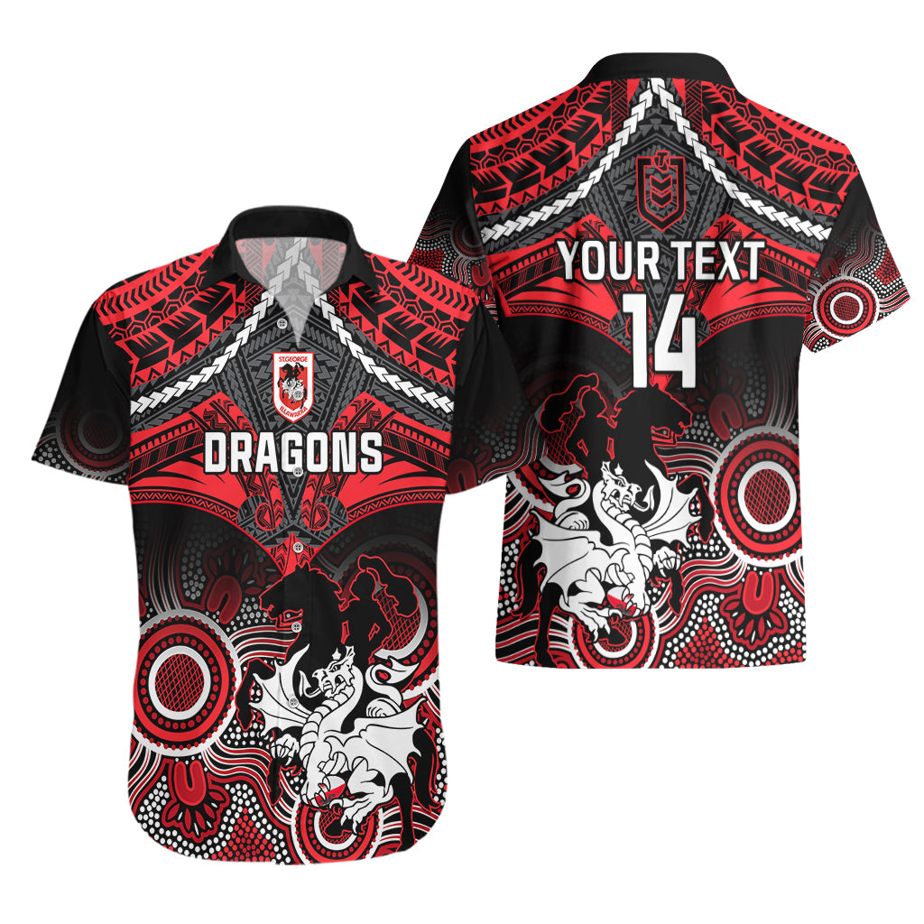 personalised-dragons-rugby-hawaiian-shirt-saints-1998-aboriginal-mix-polynesian-pattern