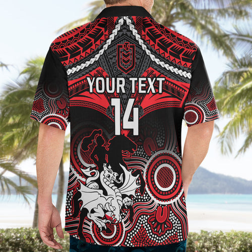 personalised-dragons-rugby-hawaiian-shirt-saints-1998-aboriginal-mix-polynesian-pattern