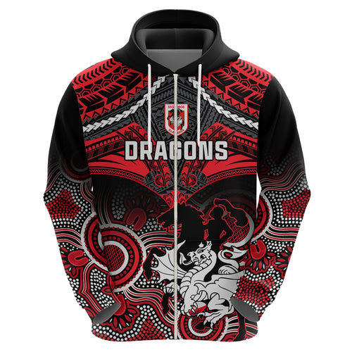 personalised-dragons-rugby-hoodie-saints-1998-aboriginal-mix-polynesian-pattern