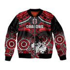 personalised-dragons-rugby-sleeve-zip-bomber-jacket-saints-1998-aboriginal-mix-polynesian-pattern