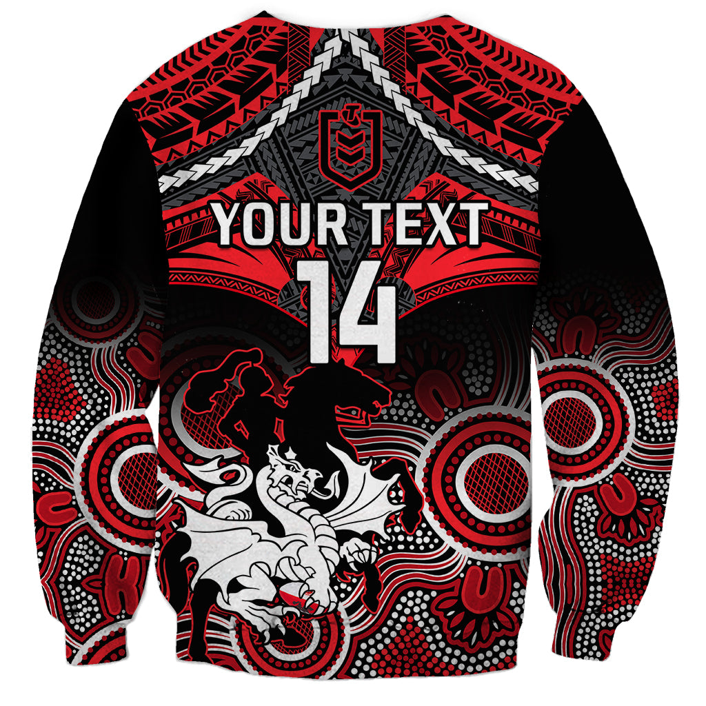 personalised-dragons-rugby-sweatshirt-saints-1998-aboriginal-mix-polynesian-pattern