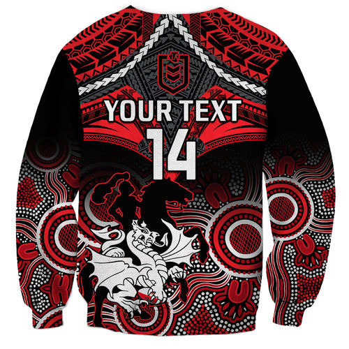 personalised-dragons-rugby-sweatshirt-saints-1998-aboriginal-mix-polynesian-pattern