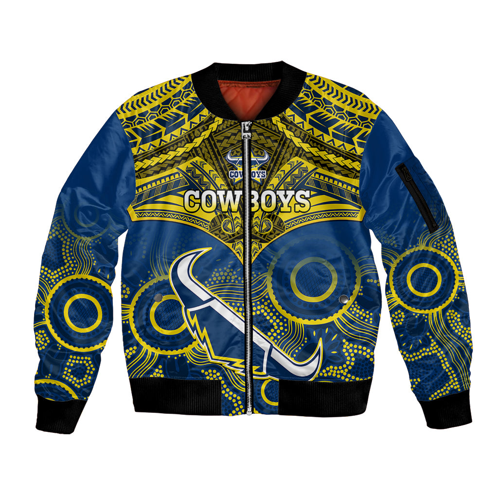 cowboys-rugby-sleeve-zip-bomber-jacket-aboriginal-mix-polynesian-pattern