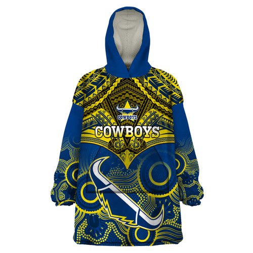 cowboys-rugby-wearable-blanket-hoodie-aboriginal-mix-polynesian-pattern