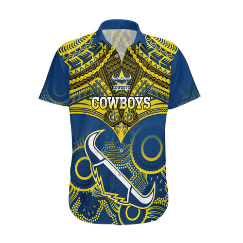 personalised-cowboys-rugby-hawaiian-shirt-aboriginal-mix-polynesian-pattern