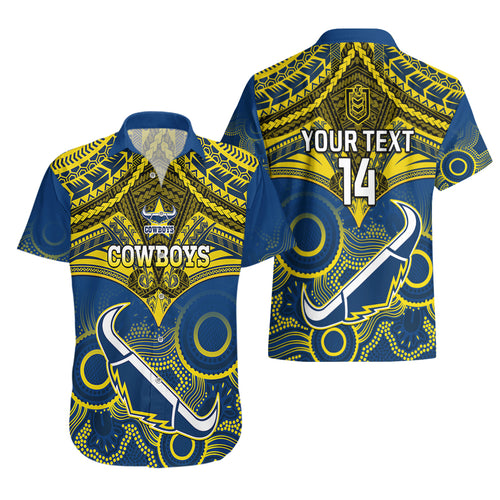 personalised-cowboys-rugby-hawaiian-shirt-aboriginal-mix-polynesian-pattern