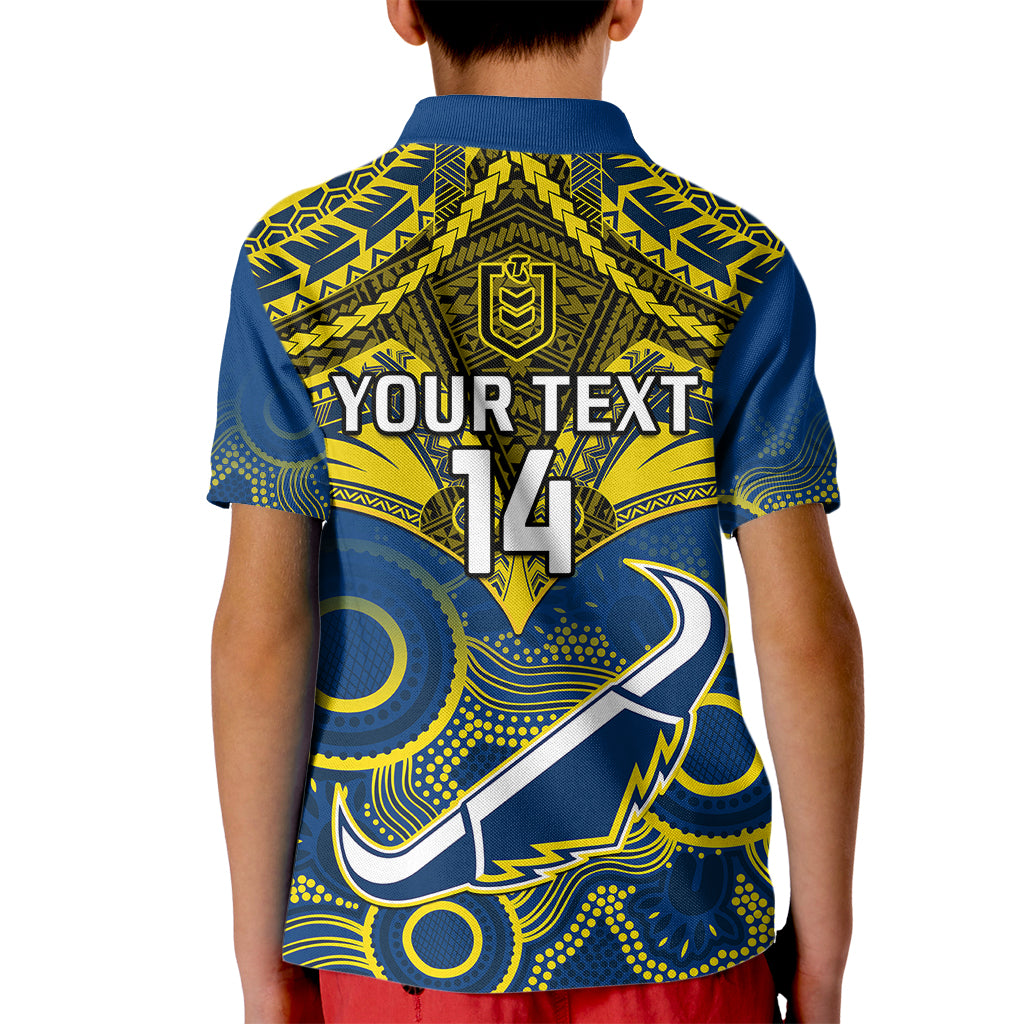 personalised-cowboys-rugby-kid-polo-shirt-aboriginal-mix-polynesian-pattern