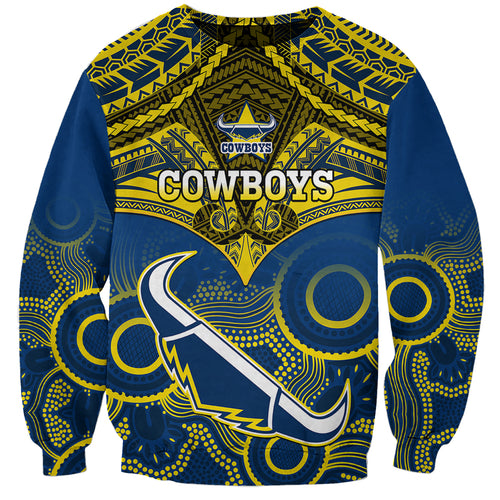 personalised-cowboys-rugby-sweatshirt-aboriginal-mix-polynesian-pattern