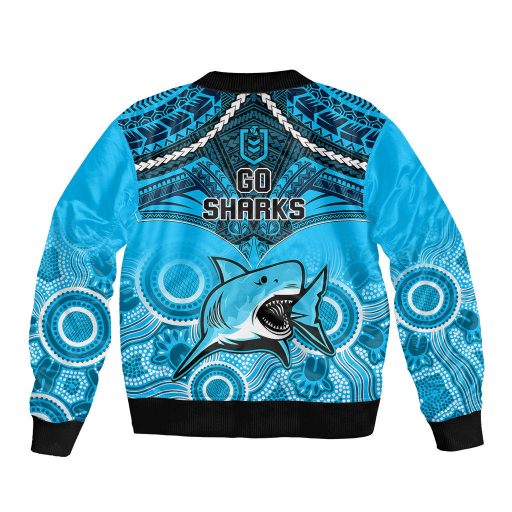 sharks-rugby-bomber-jacket-go-sharkies-aboriginal-mix-polynesian-pattern