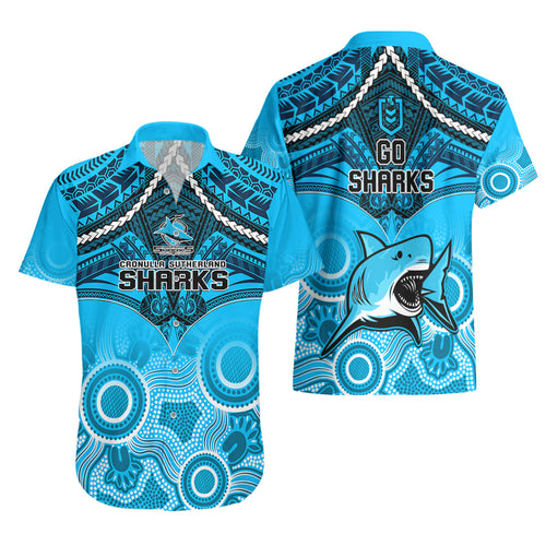 sharks-rugby-hawaiian-shirt-go-sharkies-aboriginal-mix-polynesian-pattern