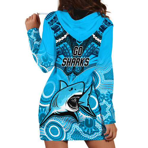sharks-rugby-hoodie-dress-go-sharkies-aboriginal-mix-polynesian-pattern