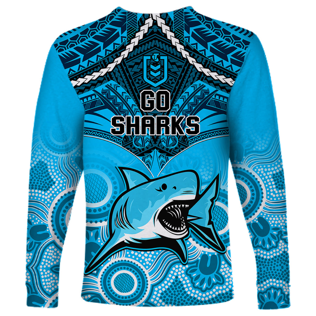 sharks-rugby-long-sleeve-shirt-go-sharkies-aboriginal-mix-polynesian-pattern