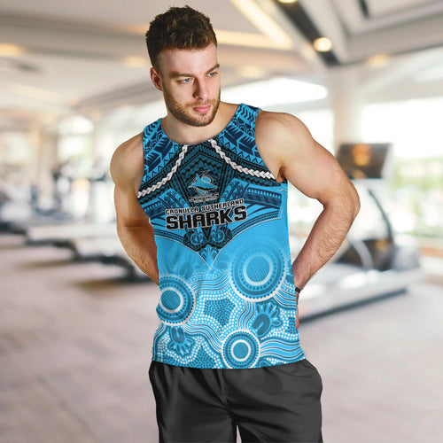 sharks-rugby-men-tank-top-go-sharkies-aboriginal-mix-polynesian-pattern