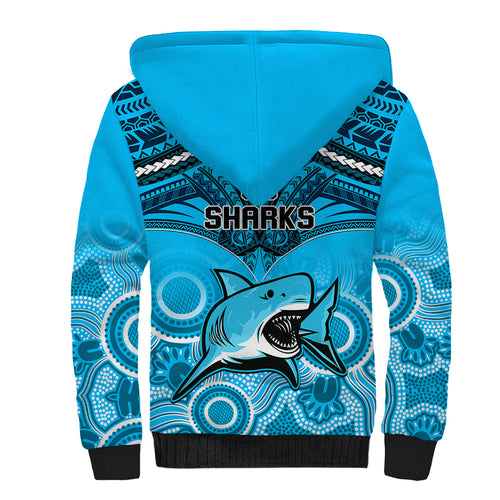 sharks-rugby-sherpa-hoodie-go-sharkies-aboriginal-mix-polynesian-pattern