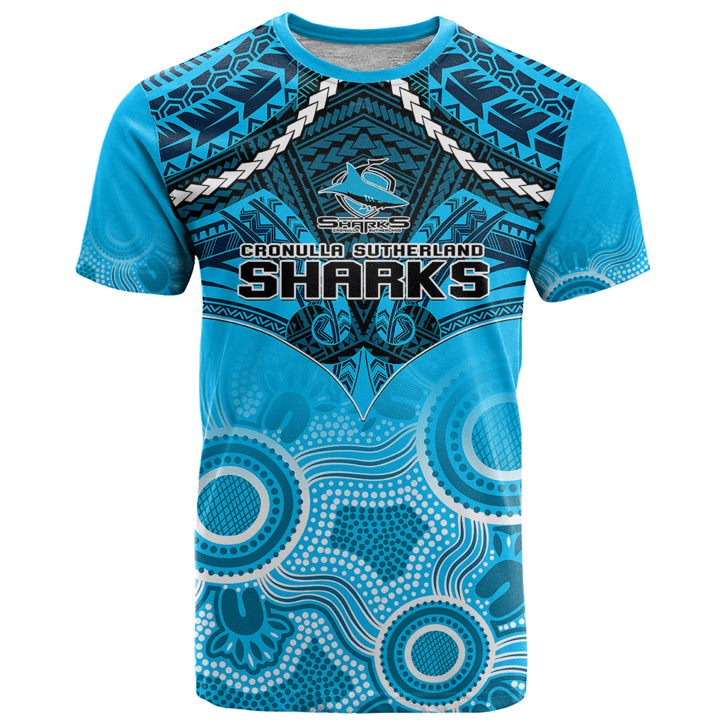 sharks-rugby-t-shirt-go-sharkies-aboriginal-mix-polynesian-pattern