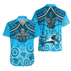 personalised-sharks-rugby-hawaiian-shirt-go-sharkies-aboriginal-mix-polynesian-pattern