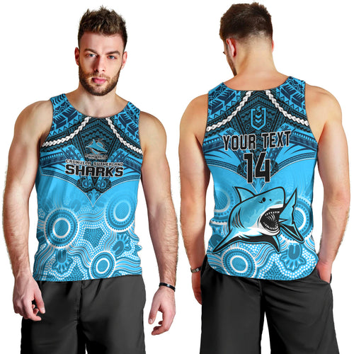 personalised-sharks-rugby-men-tank-top-go-sharkies-aboriginal-mix-polynesian-pattern