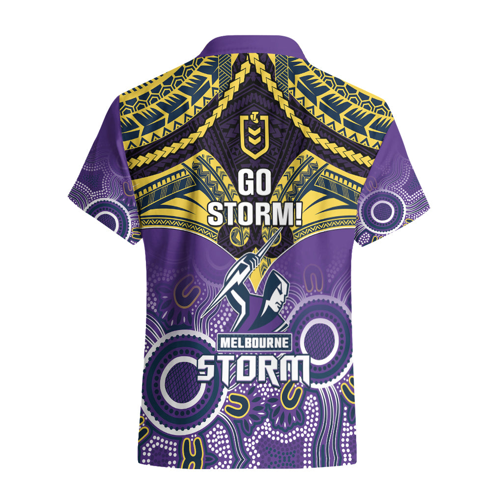 storm-rugby-hawaiian-shirt-go-melbourne-aboriginal-mix-polynesian-pattern