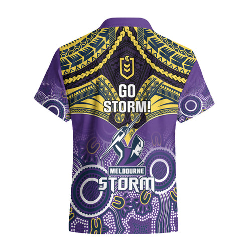 storm-rugby-hawaiian-shirt-go-melbourne-aboriginal-mix-polynesian-pattern