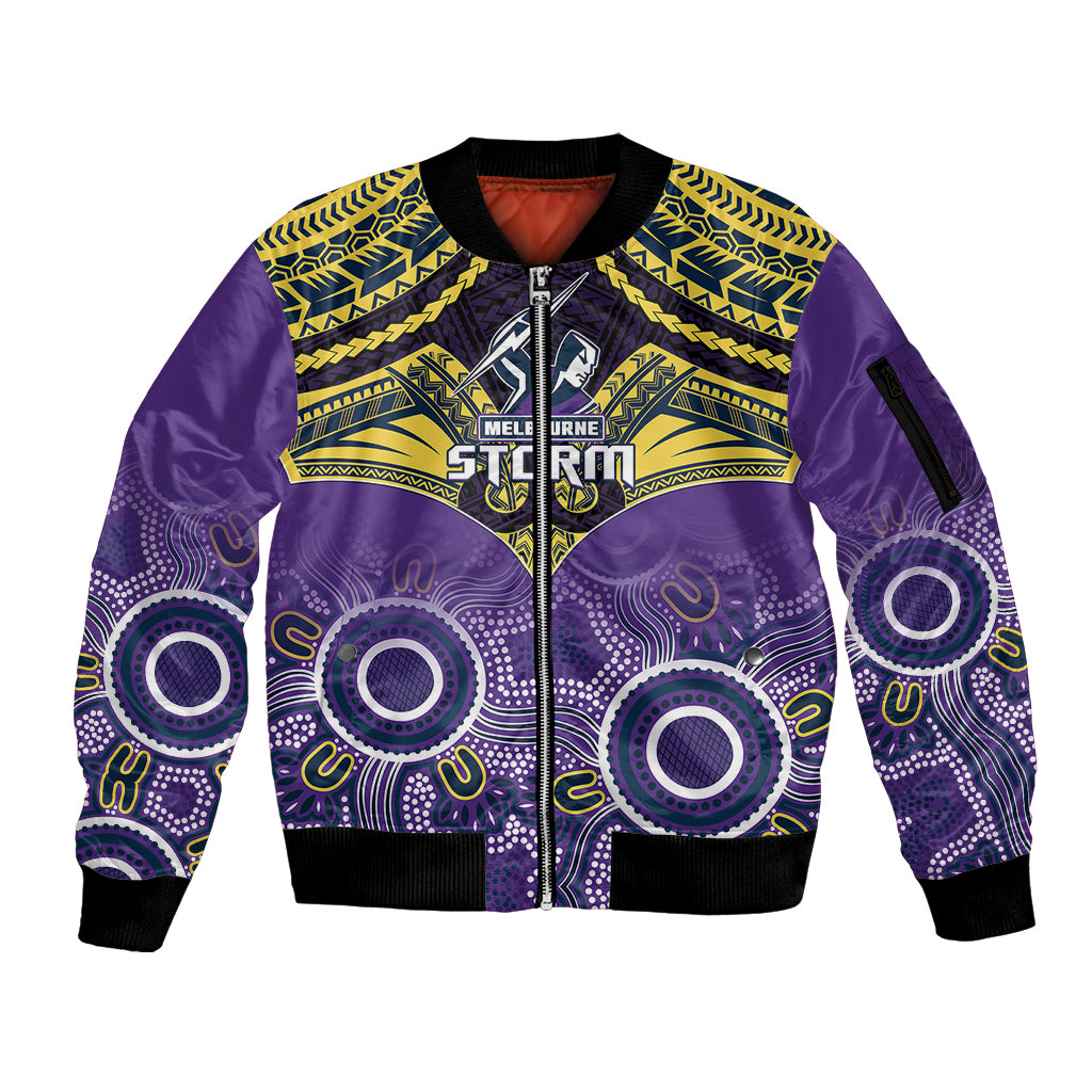 storm-rugby-sleeve-zip-bomber-jacket-go-melbourne-aboriginal-mix-polynesian-pattern