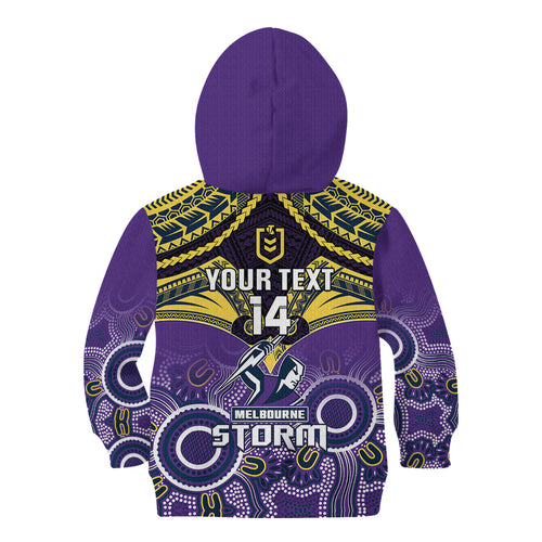 personalised-storm-rugby-kid-hoodie-go-melbourne-aboriginal-mix-polynesian-pattern