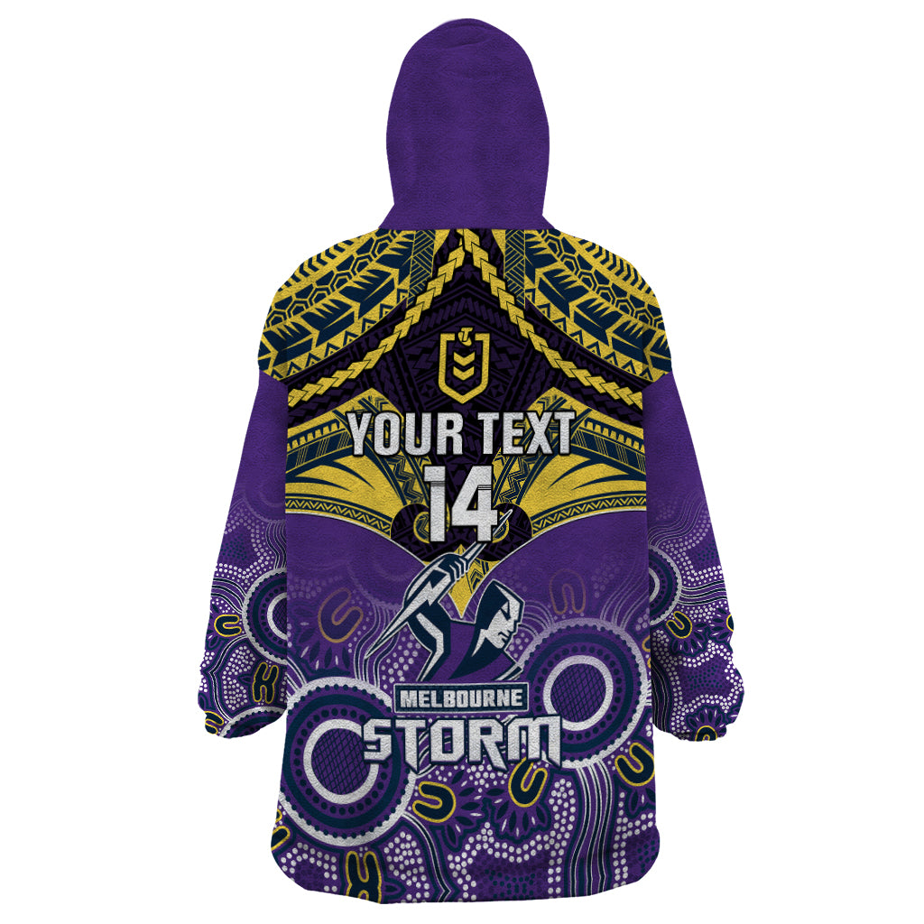 personalised-storm-rugby-wearable-blanket-hoodie-go-melbourne-aboriginal-mix-polynesian-pattern