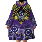 personalised-storm-rugby-wearable-blanket-hoodie-go-melbourne-aboriginal-mix-polynesian-pattern