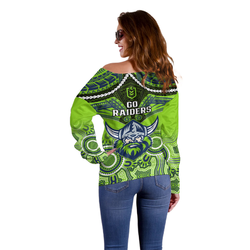 raiders-rugby-off-shoulder-sweater-canberra-1981-aboriginal-mix-polynesian-pattern