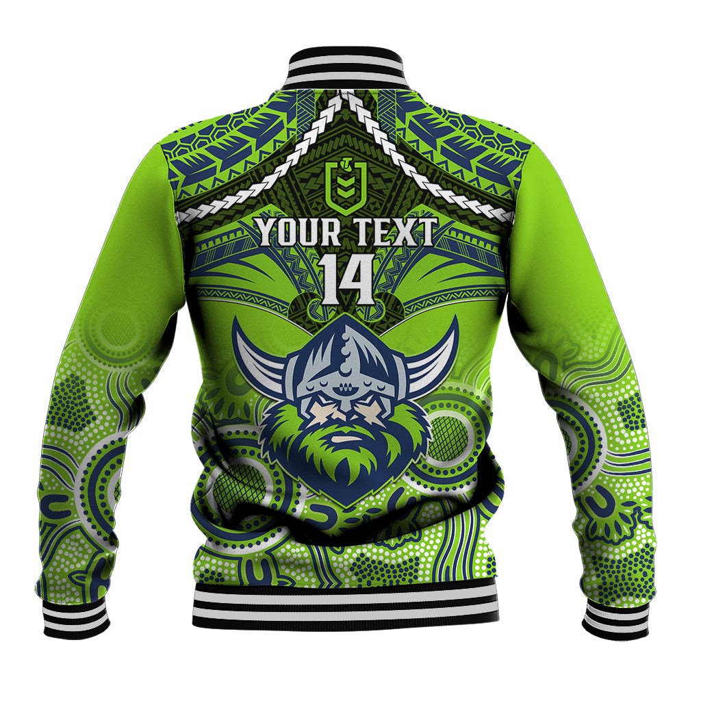 personalised-raiders-rugby-baseball-jacket-canberra-1981-aboriginal-mix-polynesian-pattern