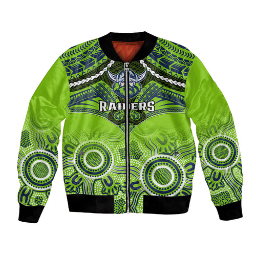 personalised-raiders-rugby-bomber-jacket-canberra-1981-aboriginal-mix-polynesian-pattern
