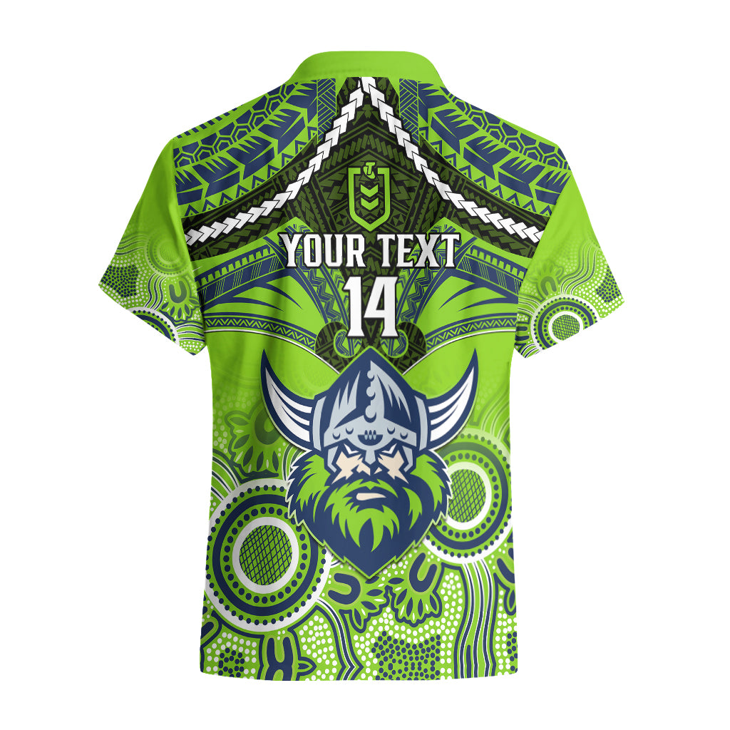 personalised-raiders-rugby-hawaiian-shirt-canberra-1981-aboriginal-mix-polynesian-pattern