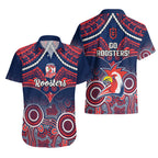 roosters-rugby-hawaiian-shirt-tricolours-1908-aboriginal-mix-polynesian-pattern