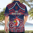 roosters-rugby-hawaiian-shirt-tricolours-1908-aboriginal-mix-polynesian-pattern