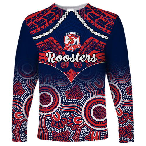 roosters-rugby-long-sleeve-shirt-tricolours-1908-aboriginal-mix-polynesian-pattern