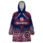 roosters-rugby-wearable-blanket-hoodie-tricolours-1908-aboriginal-mix-polynesian-pattern