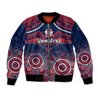 personalised-roosters-rugby-bomber-jacket-tricolours-1908-aboriginal-mix-polynesian-pattern