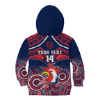 personalised-roosters-rugby-kid-hoodie-tricolours-1908-aboriginal-mix-polynesian-pattern